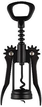 MALLONY Штопор CLASSICO NERO из сплава цинка, non-stick, цвет:черный (105275) Штопор