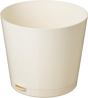 HOMVER Oregano D200мм, 4л с прикорневым поливом (светло-бежевый) 221602625/01 Горшок цветочный HOMVER Oregano D200мм, 4л с прикорневым поливом (светло