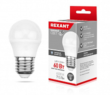 REXANT (604-036) (GL) 7,5 ВТ E27 713 ЛМ 6500 K Лампа светодиодная