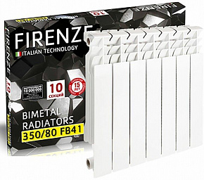 FIRENZE BI 350/80 B41 6 секций 00-00017658 Радиатор биметаллический