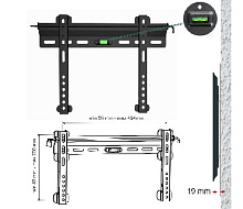 MD 3114 ULTRASLIM для 20-47" черный Кронштейн