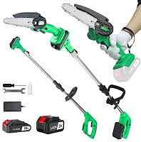 ZITREK GreenSaw 20 Plus (20В, Li-Ion аккум. 2шт. - 1x1,5Ач + 1x3,0Ач) Цепная пила-высоторез