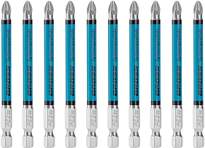 GROSS Бита PZ2х90мм, сталь S2, кругл.,10 шт. 112001