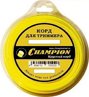 CHAMPION C5004 - корд трим. Round 2.4мм *15м (круглый) в мотке Леска для триммера