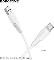 BOROFONE (6941991122002) BX119a USB 3.0A для Type-C - 1м , белый Кабель