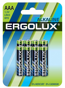 ERGOLUX (14814) Alkaline BL8 LR03 Батарейка