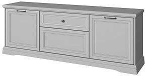 АНРЭКС VALENCIA Тумба RTV 3D1S. Цвет СЕРЫЙ (2 уп.) Модульная мебель