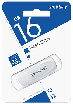 SMARTBUY (SB016GB3SCW) UFD 3.0/3.1 016GB Scout White Флэш-напокитель SMARTBUY (SB016GB3SCW) UFD 3.0/3.1 016GB Scout White