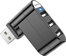 BOROFONE (6974443380545) DH3 Black - USB HUB 3USB 2.0 СЗУ