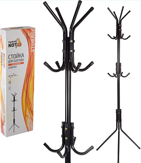 РЫЖИЙ КОТ Вешалка-стойка напольная COMFORT, 12 крючков (005433) Вешалка напольная