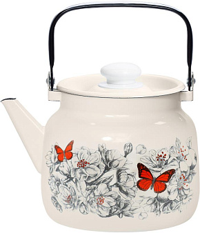 ЛЫСЬВА 2713П2/4Жм Яблоневый цвет эмал 3,5л Чайник