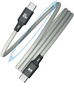 AKSBERRY (6900307920015) X164 Magnetic Type C - Type C, серый Кабель