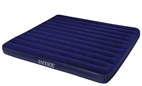 INTEX Матрас надувной CLASSIC DOWNY AIRBED FIBER-TECH 183x203x25 см . (в коробке) Арт. 64755 Матрас надувной