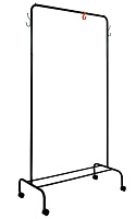 ЗМИ Вешалка гардеробная "Радуга 2" на колесах черный ВНП 299 Вешалка гардеробная