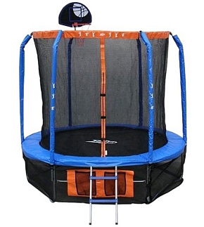 ECOS BT14FT-3 батут 14 с сеткoй, лесенкой и баскетбольным кольцом (010368) Спортивный инвентарь