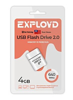 EXPLOYD EX-4GB-640-White USB флэш-накопитель