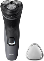 PHILIPS Бритва роторная S1142/00 реж.эл.:3 питан.:элек.сеть/аккум. темно-серый/черный