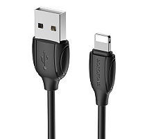 BOROFONE (6931474701756) BX19 USB-Lightning 8 Pin 2.4A 1M - черный Кабель 8 Pin