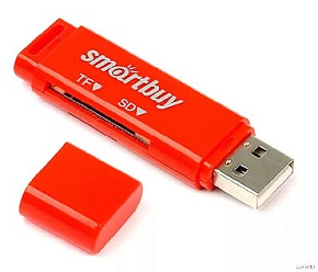 SMARTBUY (SBR-715-R) красный Карт-ридер