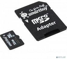 SMART BUY Micro SecureDigital 32Gb SB32GBSDCL10-01 {Micro SDHC Class 10, SD adapter}