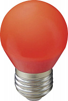 ECOLA K7CR20ELB globe LED color 2W/G45/E27 матовая колба красный Лампа светодиодная
