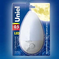 UNIEL (02743) DTL-303 ОВАЛ белый Ночник