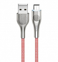 HOCO (6931474744906) X59 USB (m)-microUSB (m) 1.0м - красный Кабель microUSB