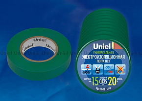 UNIEL (04503) UIT-135P 20/15/10 GRN Изоляционная лента