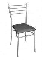 VIOLET Стул стальной с мягким сиденьем (серый) 900103 Стул