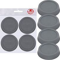 MULTIDOM ПТ76-141 MULTIDOM Антивибрационные подставки для стиральных машин и холодильников. 4 шт. ПТ76-141