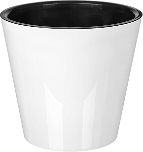 HOMVER Rosemary D200мм, 4л с дренажной вставкой (белый) 221600129/01 Горшок цветочный HOMVER Rosemary D200мм, 4л с дренажной вставкой (белый) 22160012