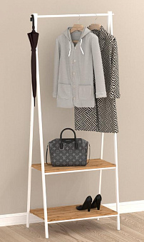 ЗМИ Алабама 22 гардеробная белая ВГА22 Б Вешалка напольная