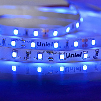 UNIEL (UL-00004359) ULS-M11-2835-60LED/m-8mm-IP20-DC12V-4,8W/m-5M-BLUE PROFI катушка в герметичной упаковке Светодиодная лента