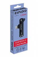 EXPLOYD EX-AD-756 Переходник Jack 3,5mm - 8 Pin Classic черный Переходник