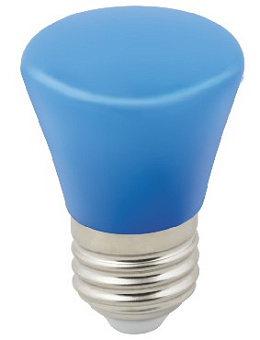 VOLPE (UL-00005639) LED-D45-1W/BLUE/E27/FR/С BELL Лампа декоративная светодиодная