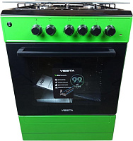 VESTA Valencia VGE 10-E Зеленая ГК Плита газоэлектрическая