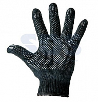 REXANT (09-0211) полушерстяные ПВХ (Зима) черные, 7 нитей (10) Перчатки