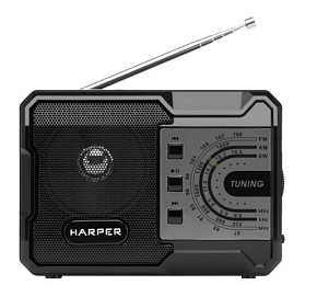 HARPER HRS-440 черный\серый Радиоприемник