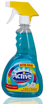 ACTIVE Средство для очистки стекол и зеркал Ultra Shine 500 мл (511201048) Средство для очистки стекол и зеркал