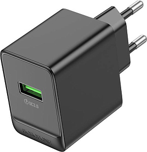BOROFONE (6941991104732) BAS12A 1USB 3.0A QC3.0 18W Black СЗУ