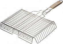 GRINDA Barbecue, 340 х 260 мм, нержавеющая сталь, объемная решетка-гриль (424732) Решетка