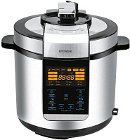 HYUNDAI Мультиварка-скороварка HYMC-2406 6л 1000Вт серебристый/черный Мультиварка-скороварка