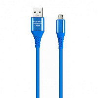 SMARTBUY (iK-3112ERG blue) Type C кабель в рез.оплет. Gear, 1м - синий