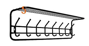 ЗМИ Вешалка с полкой 100 Черный ВСП 169 Вешалка