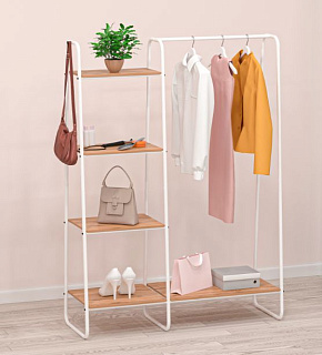 ЗМИ Гардеробная система с полками "Скандинавия 1" (Scandinavia 1 Clothing rack with shelves) ГСС1 Б Гардеробная система