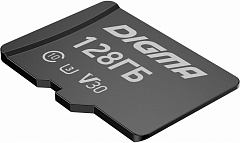 DIGMA Флеш карта microSDXC 128GB CARD30 V30 + adapter