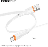 BOROFONE (6941991120954) BX118a USB 3.0A для Type-C - 1м , белый Кабель