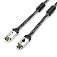 ATCOM (AT3780) Кабель HDMI 1 M (HIGH SPEED, METAL GOLD, в чулке, в пакете) Кабель HDM