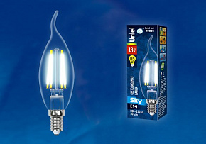 UNIEL (UL-00005904) LED-CW35-13W/4000K/E14/CL PLS02WH Лампочки светодиодные