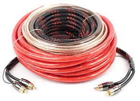 ACV KIT 2.4GL (Gold)2-кан усил-ля 4AWG) Комплект проводов ACV KIT 2.4GL (Gold)2-кан усил-ля 4AWG)